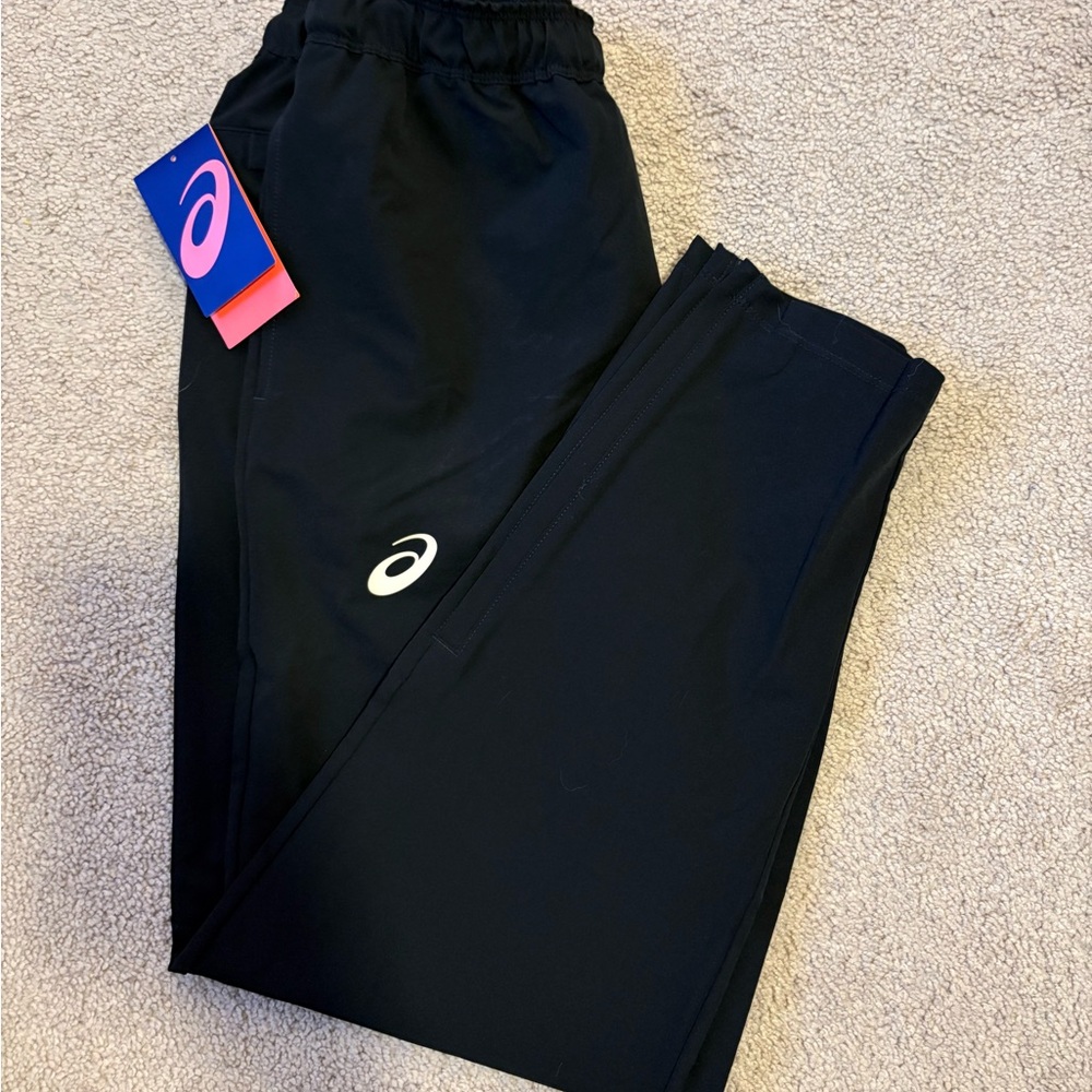 Asics Black Women’s Lightweight Track Workout Exercise Pants-NWT! So comfy!